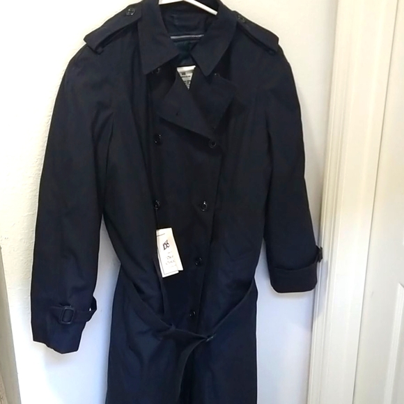 DSCP Defender Collection Women's Military Trench Coat in Navy - Picture 3 of 8